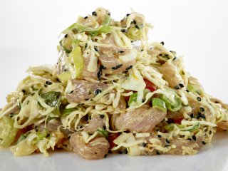 Panderet med grøntsager og champignon