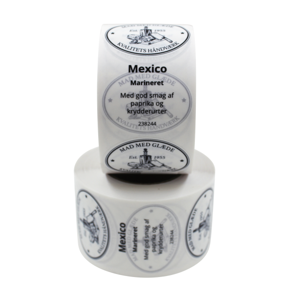Marinade etiket Mexico 500 stk. rulle